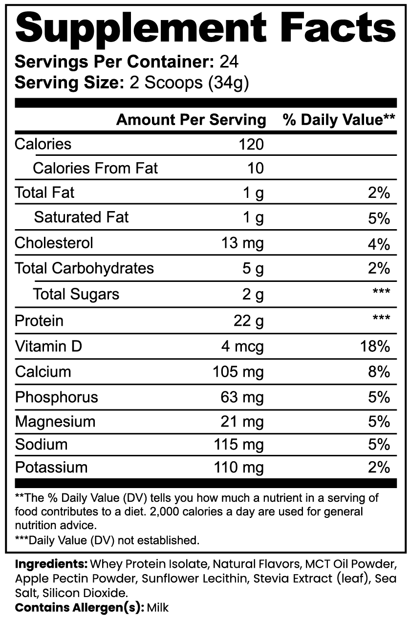HealU Whey Protein Isolate | Vanilla Flavor Recovery