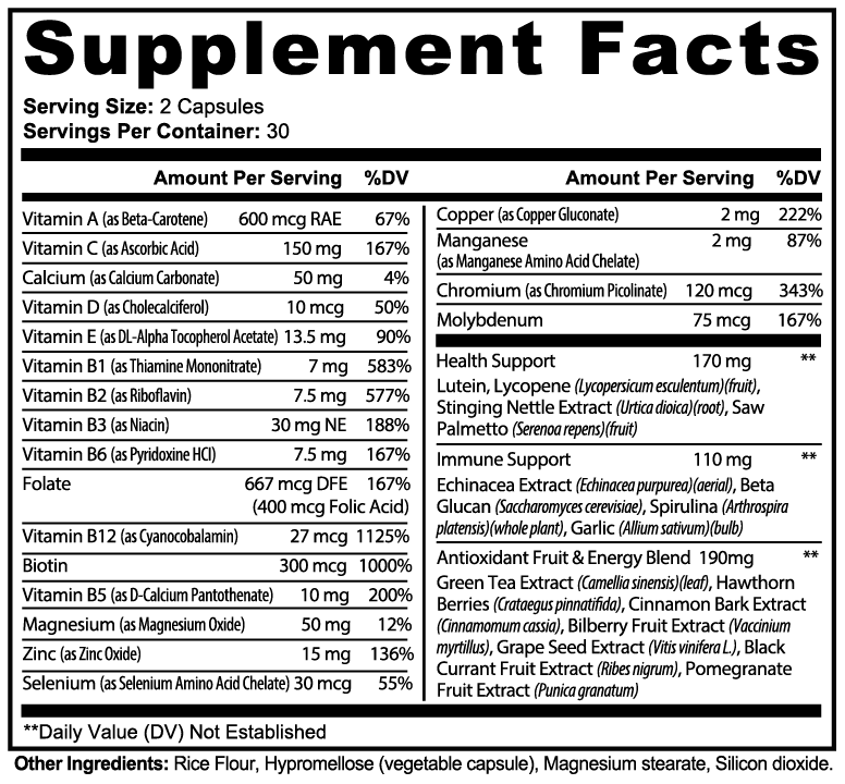 HealU Complete Multivitamin | Daily Vitamins & Antioxidants