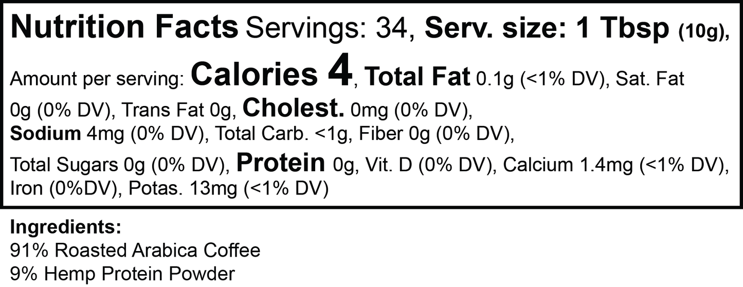 HealU Hemp Harvest Coffee (Medium Roast)