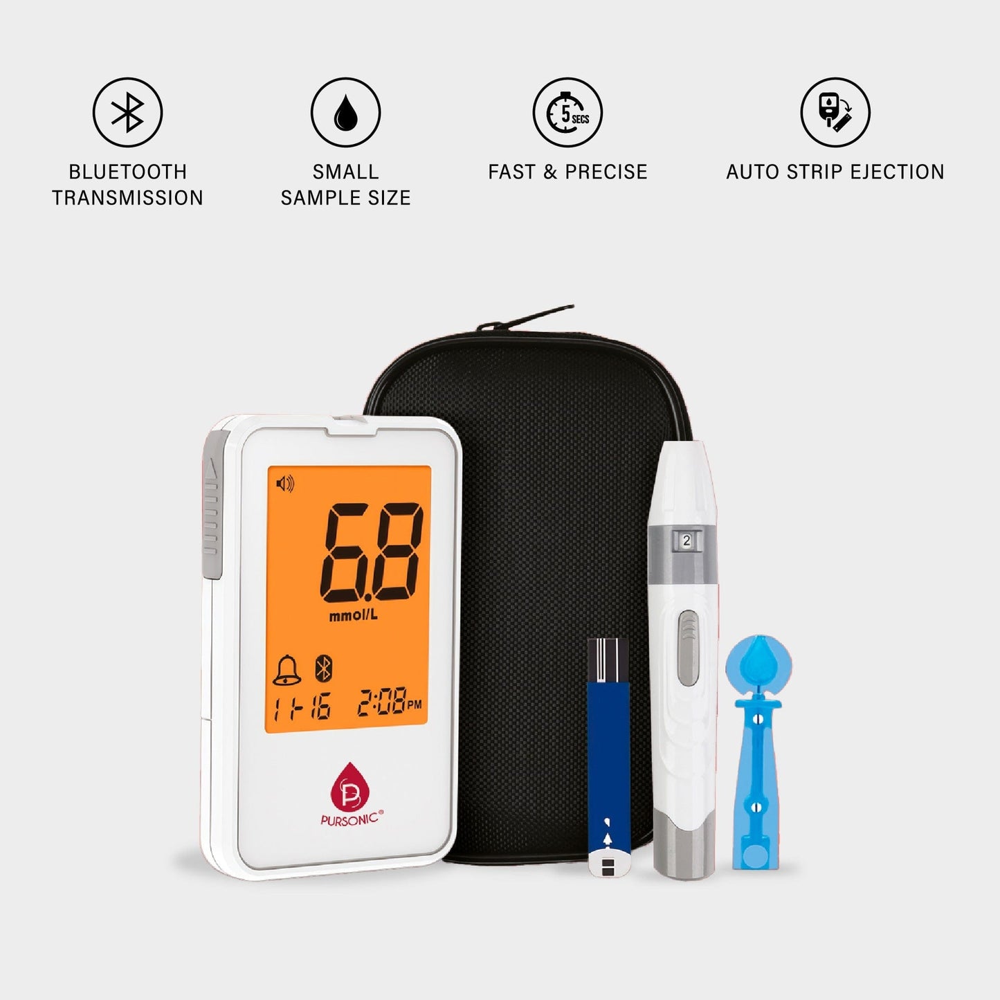 Blood Glucose Monitoring Kit โ Fast, Accurate & Convenient Care at Your Fingertips - HealU