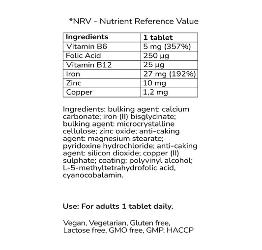 Iron Complex Vitamin Supplement - HealU