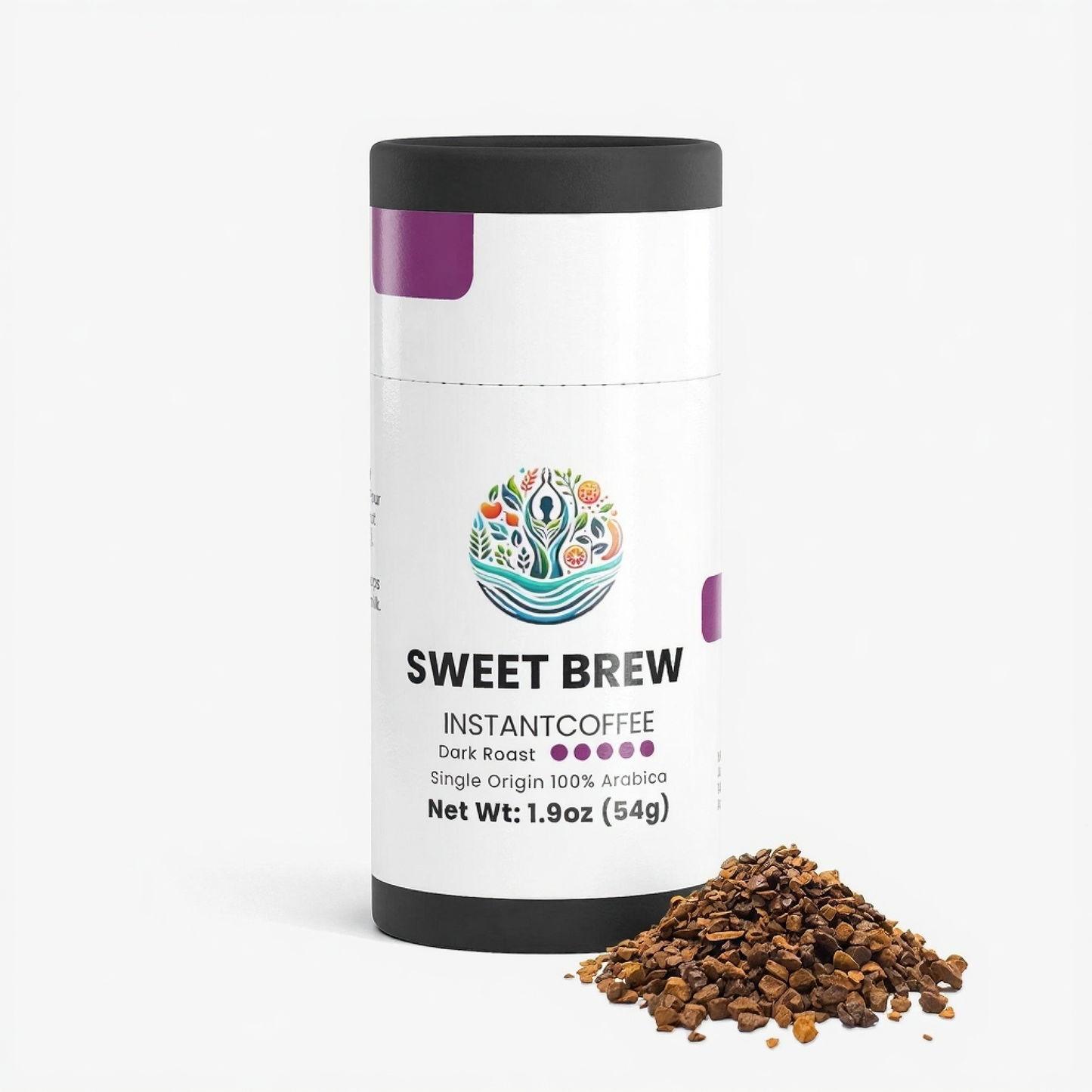 HealU Sweet Brew Instant Coffee (Dark Roast)