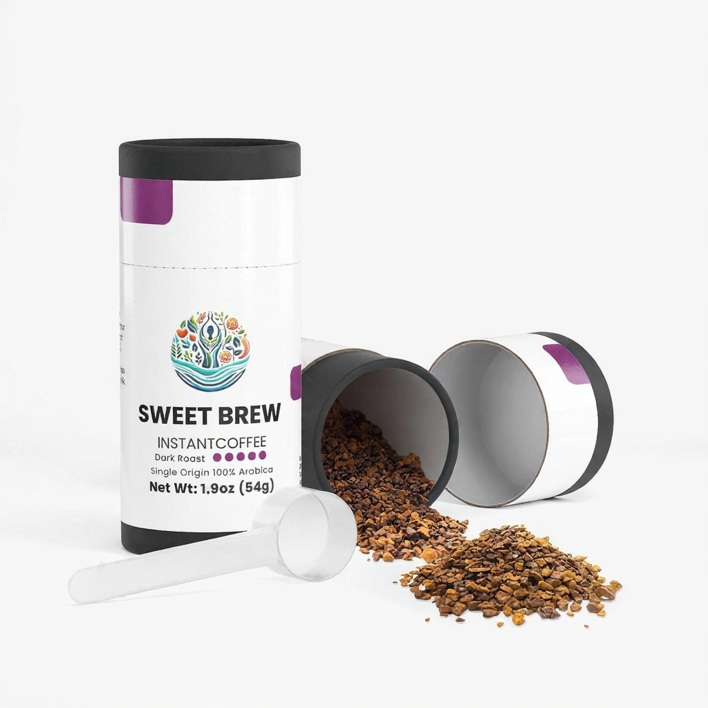 HealU Sweet Brew Instant Coffee (Dark Roast)