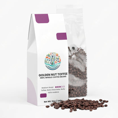 HealU Golden Nut Toffee Coffee (Medium Roast)