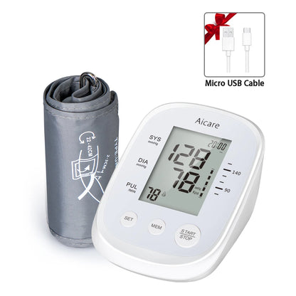 AICARE BP Machine – Automatic Upper Arm with Heart Rate Monitor - HealU